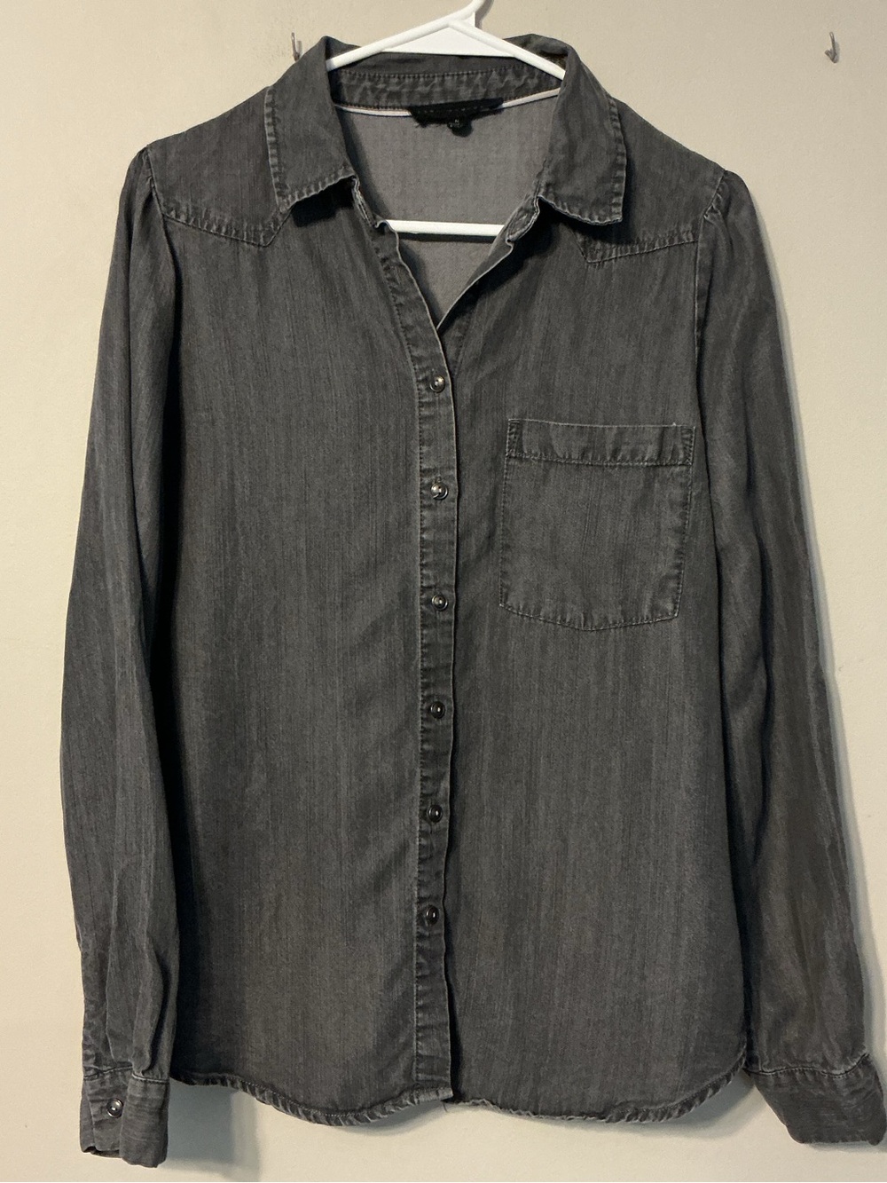 Jane + Delancey Black Denim Button Down - Picture 2 of 11